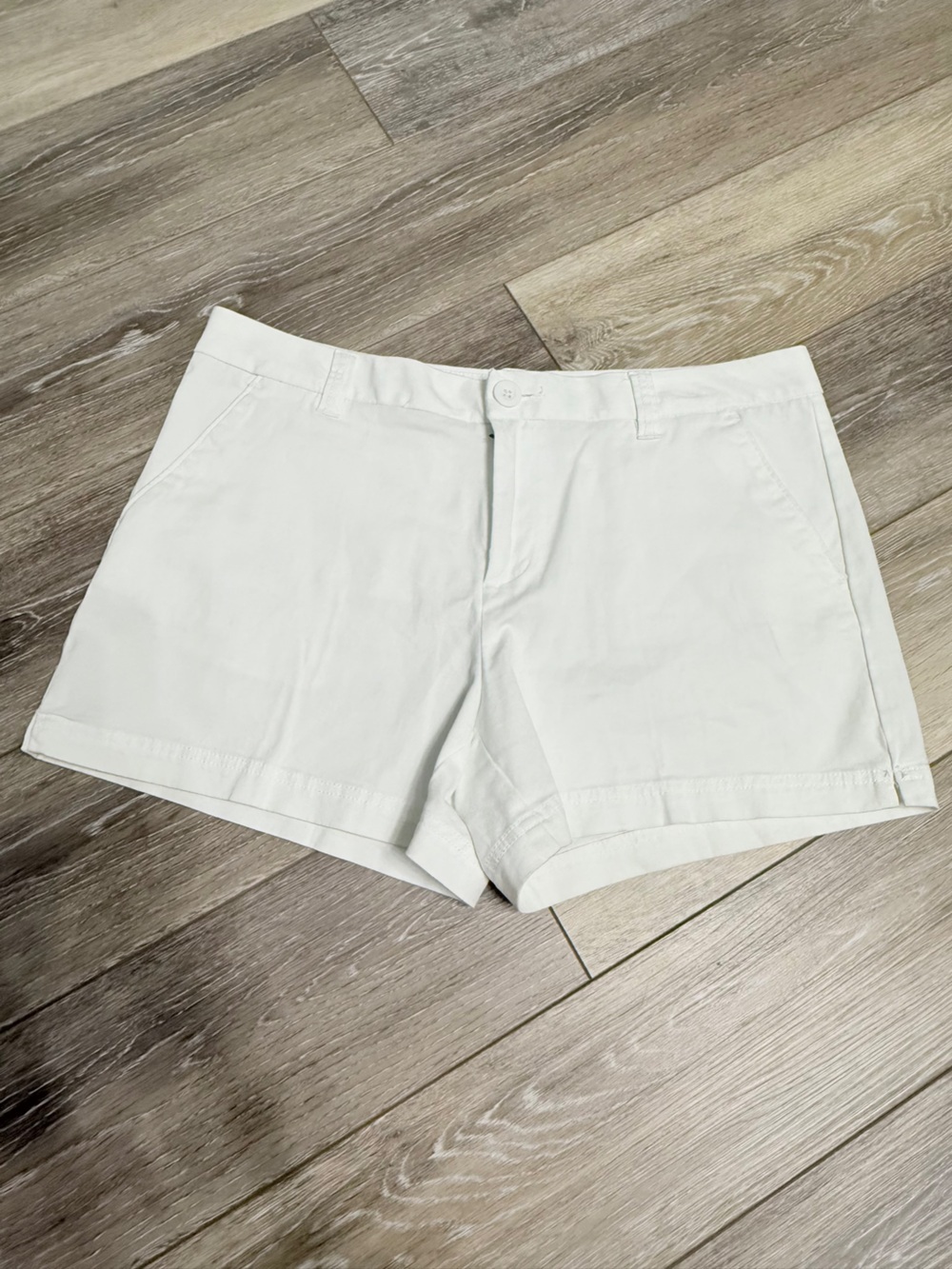 Classic White Women's Cotton & 2% Spandex Shorts